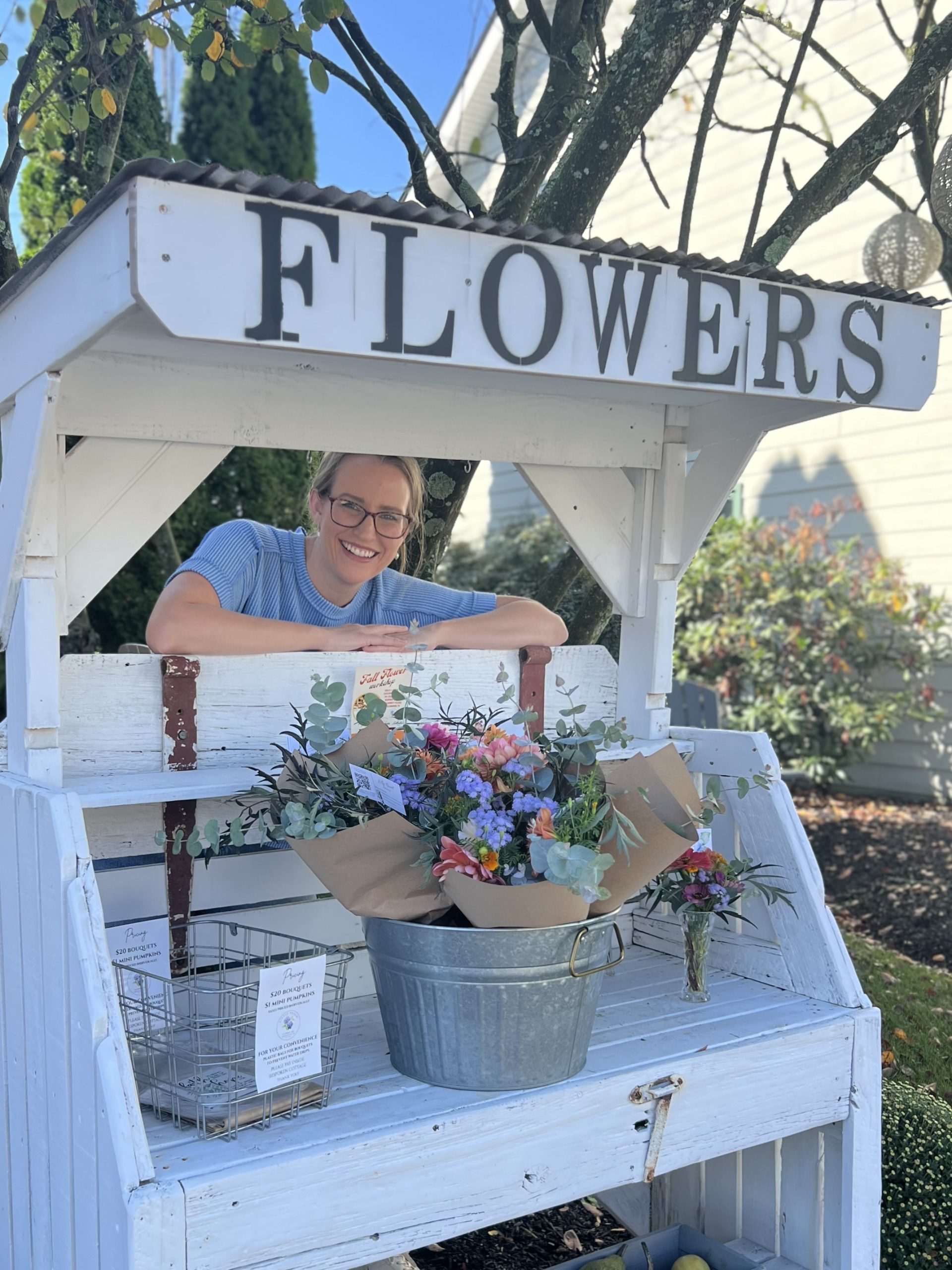 local flower farm stand